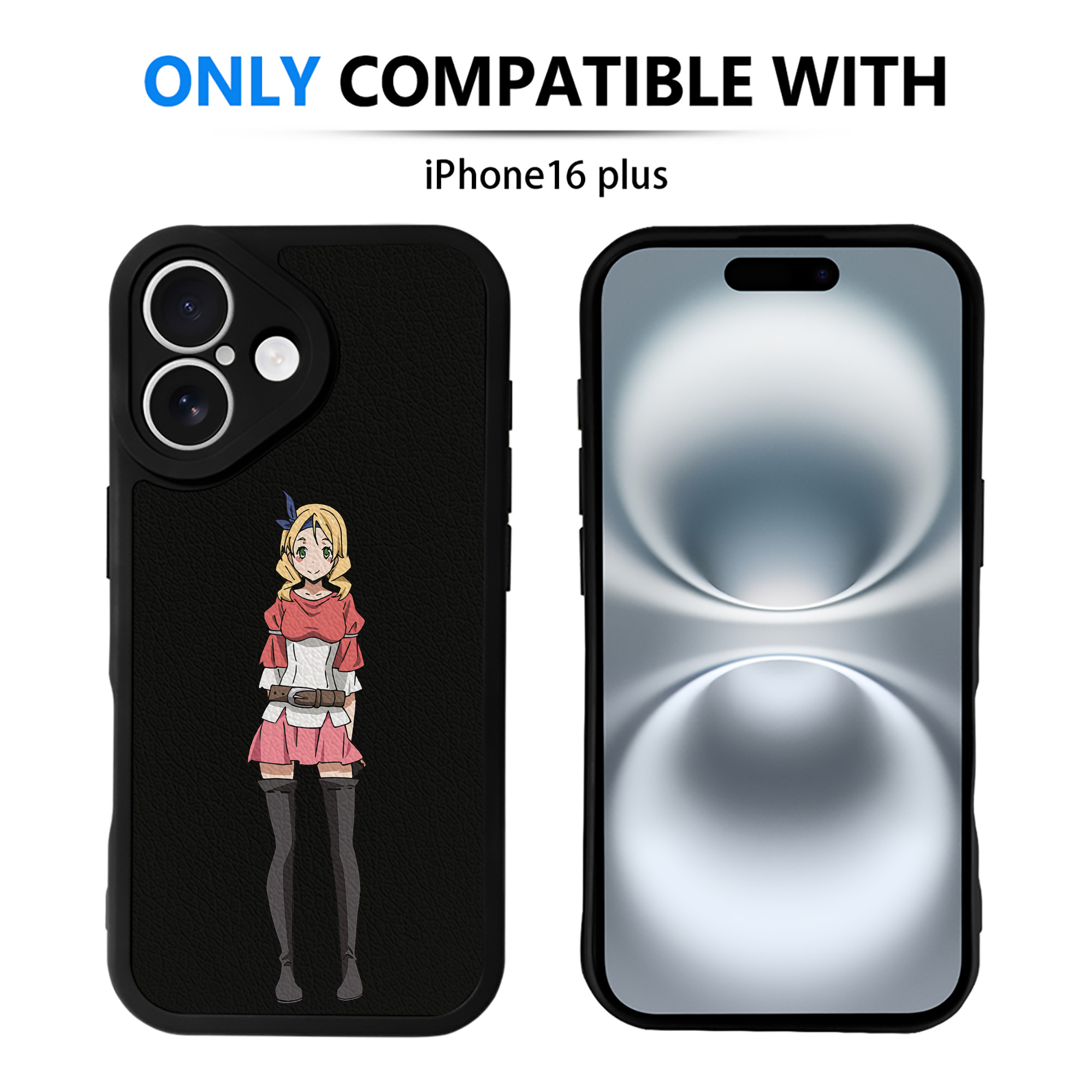 （画像用） 転スラ Regarding Reincarnated to Slime 【iPhone 16シリーズ対応】シリコンスマホケース（レザー調） 材質：シリコン